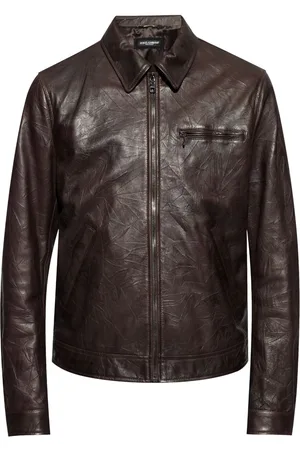 Dolce & Gabbana Lederjacke mit Reißverschluss