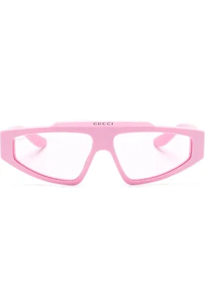 Gucci GG Supreme Sonnenbrille mit eckigem Gestell