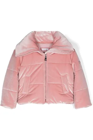 MONNALISA Samtjacke mit Logo-Patch