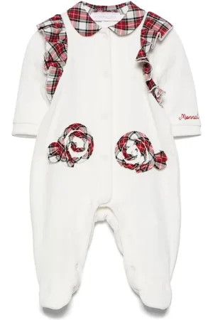 MONNALISA Frottee-Pyjama mit Blumenapplikation
