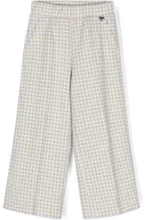 MONNALISA Gerade Hose mit Hahnentrittmuster
