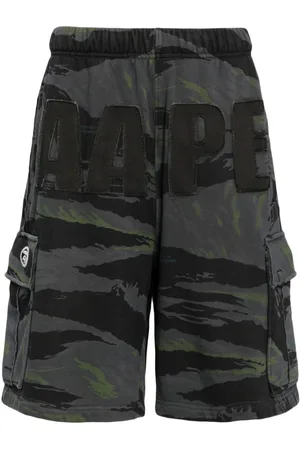 A Bathing Ape Cargo-Shorts mit Logo-Patch