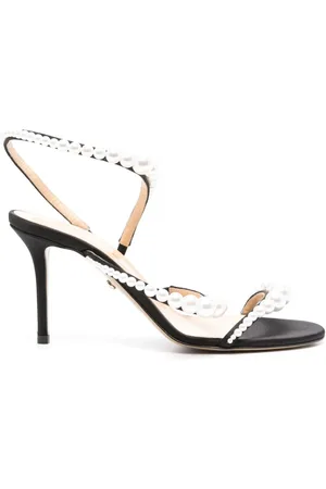 Mach & Mach Sandalen mit Kunstperlen 80mm