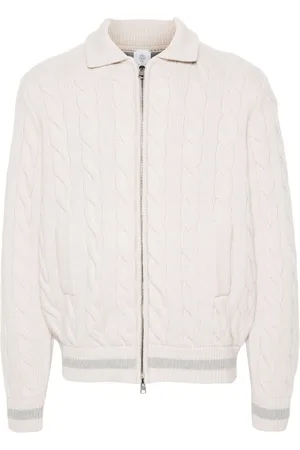 ELEVENTY Cardigan mit Zopfmuster