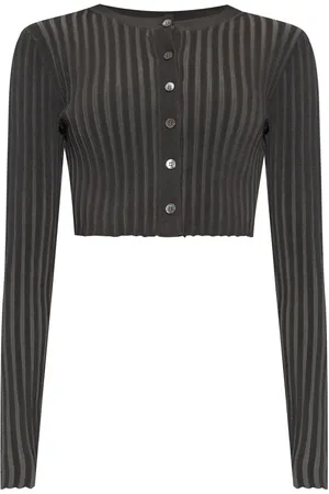 Alexander Wang Gerippter Cropped-Cardigan