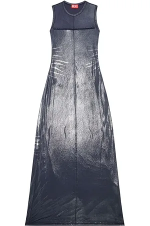 Diesel D-Vetty Metallic-Maxikleid