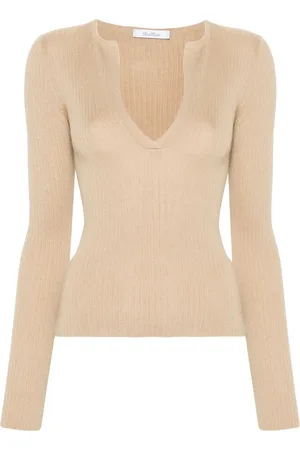 Max Mara Gerippter Strickpullover