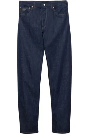 Prada Straight-Leg-Jeans mit Triangel-Logo