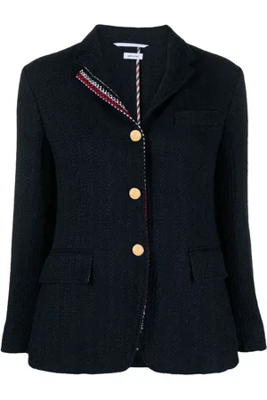Thom Browne Tweed-Blazer mit RWB-Streifen