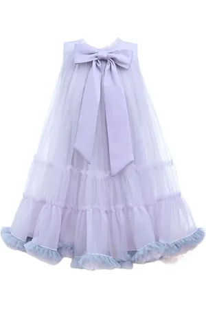 Mimi Tutu Gerüschtes Kleid mit Tüll-Overlay