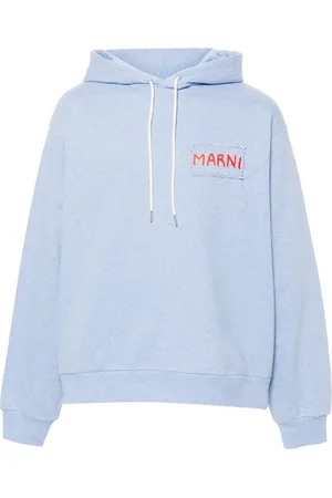 Marni Hoodie mit Logo-Patch