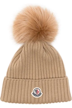 Moncler Gerippte Bommelmütze