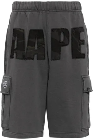 A Bathing Ape Cargo-Shorts mit Logo-Patch
