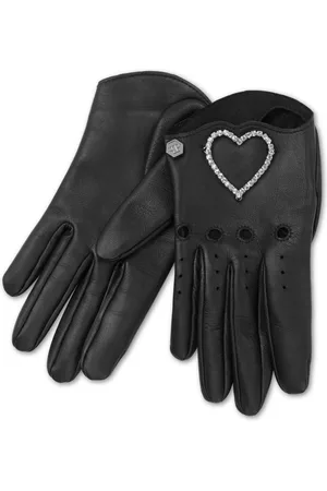 Philipp Plein Handschuhe mit Herzapplikation
