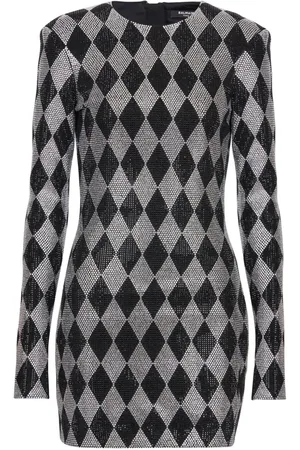 Balmain Minikleid mit Kristallen