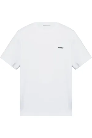 Helmut Lang T-Shirt mit Logo-Schild