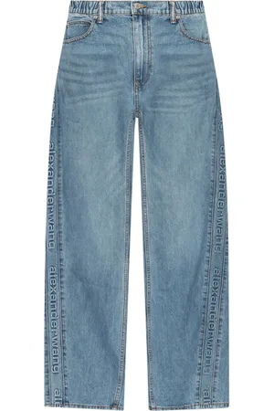 Alexander Wang Boyfriend-Jeans mit Logo-Prägung