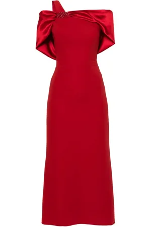 Cristallini Ophelia Satin-Midikleid