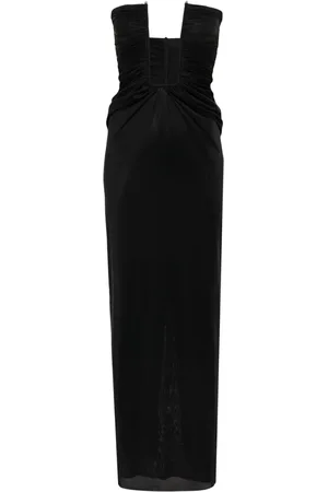 CHRISTOPHER ESBER Schulterfreies Maxikleid mit tiefem Ausschnitt