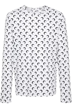 Marine Serre T-Shirt mit Sichelmond-Print