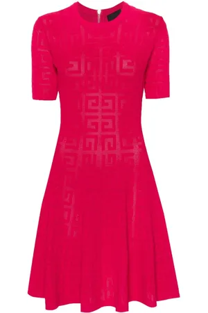 Givenchy Ausgestelltes Kleid in Lochstrick