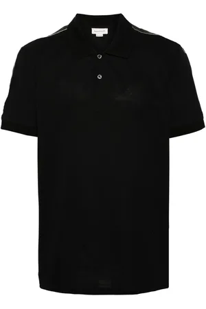 Alexander McQueen Poloshirt mit Logo-Streifen