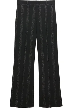 Msgm Gestreifte Wide-Leg-Hose