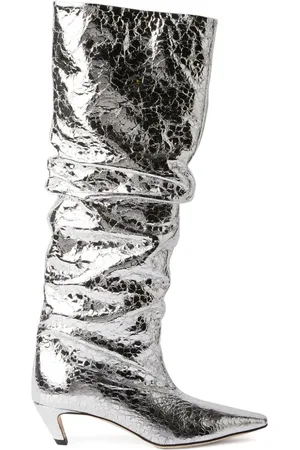 Msgm Folierte Stiefel mit Raffung