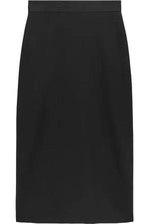 Msgm Maxirock mit Logo-Print