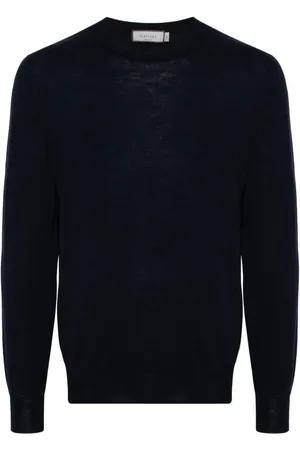 CANALI Merinopullover mit Rundhalsausschnitt