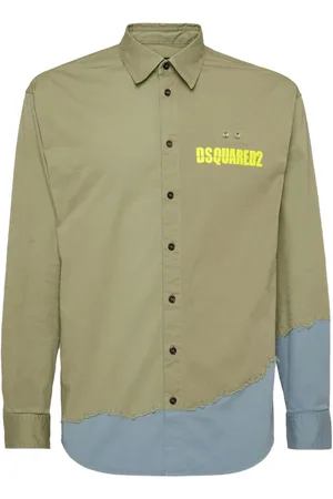 Dsquared2 Hemd in Colour-Block-Optik mit Print