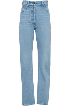 Prada Gerade Jeans mit hohem Bund