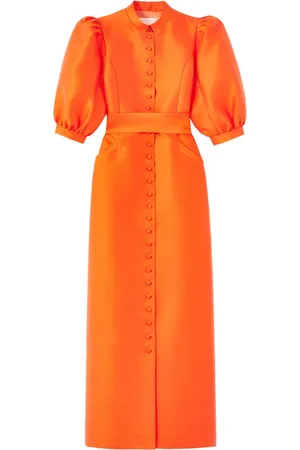 Destree Amoako Midikleid aus Satin