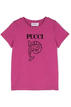 PUCCI Junior T-Shirt mit Logo-Print