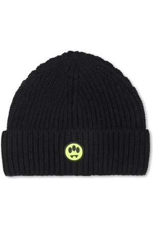 BARROW Gestrickte Beanie mit Logo-Applikation
