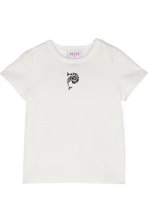 PUCCI Junior T-Shirt mit Logo-Print