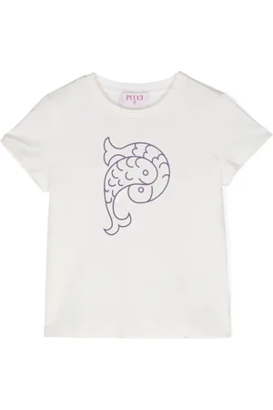 PUCCI Junior T-Shirt mit Logo-Print