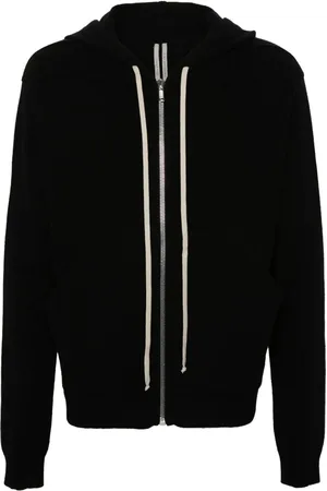 Rick Owens Fein gestrickte Kapuzenjacke