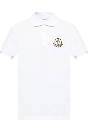 Moncler Poloshirt mit Logo-Patch