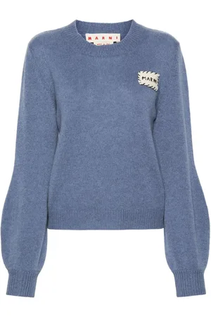 Marni Kaschmirpullover mit Logo-Patch