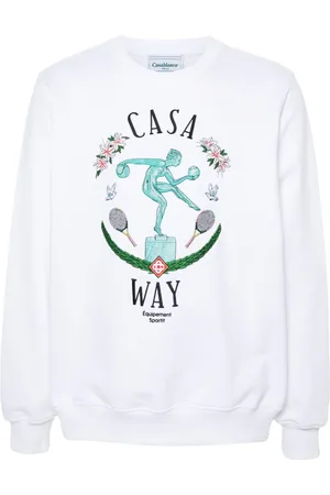 Casablanca Sweatshirt mit Statue en Marbre-Stickerei