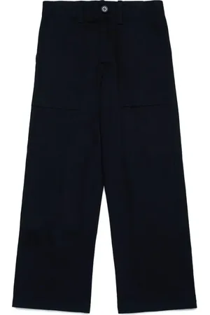 Marni Straight-Leg-Hose mit Logo-Patch