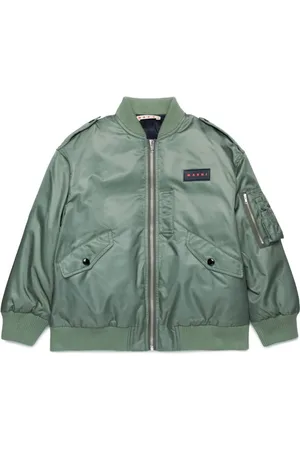 Marni Bomberjacke mit Logo-Applikation