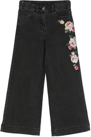 MONNALISA Gerade Jeans mit Pailletten