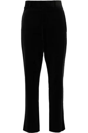 LOUIS VUITTON 1990-2000s Tapered-Hose aus Samt