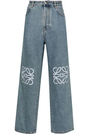 Loewe Halbhohe Anagram Baggy-Jeans