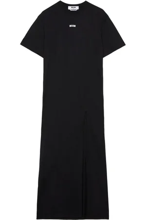 Msgm Maxikleid mit Logo-Print