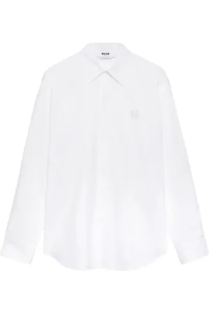 Msgm Hemd mit Logo-Applikation