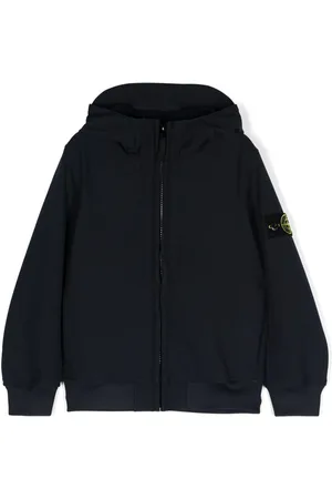 Stone Island Gefütterte Kapuzenjacke mit Kompass