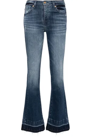 7 for all Mankind Halbhohe Tailorless Bootcut-Jeans